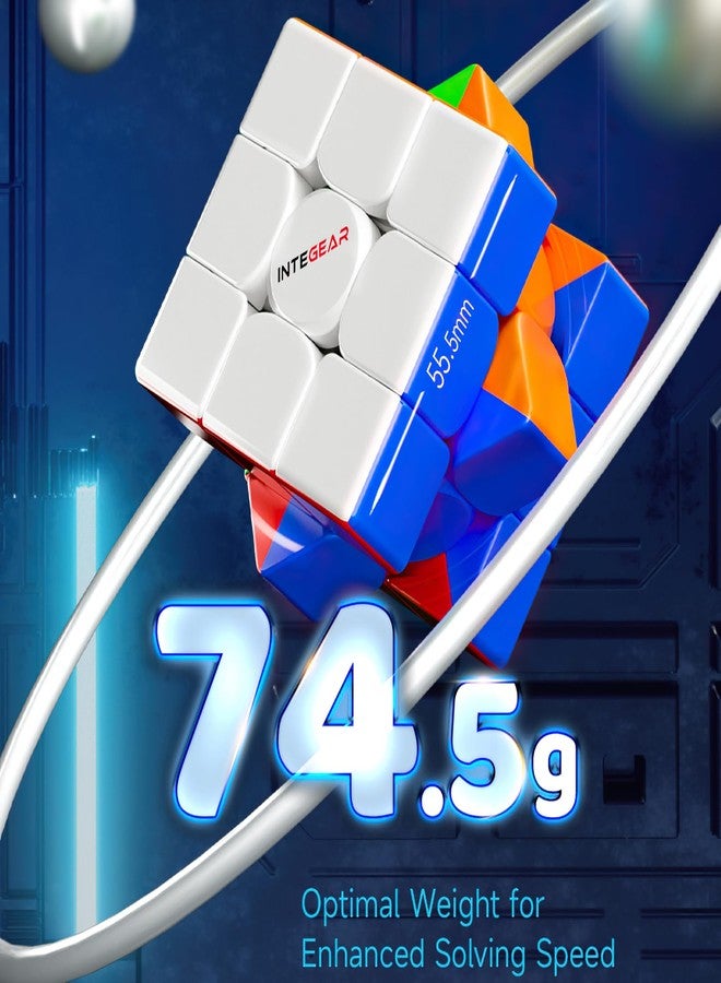 INTEGEAR Full Size 56mm Magnetic Speed Cube Stickerless 3x3 Easy Turning and Smooth Play Durable Puzzle Cube Toy for Kids and Adults - Image 5